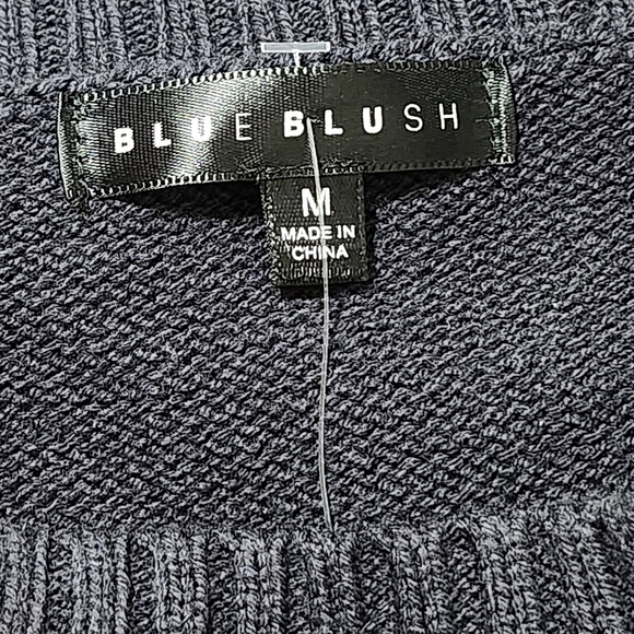 Blue Blush Textured Knit Sweater - Picture 4 of 8